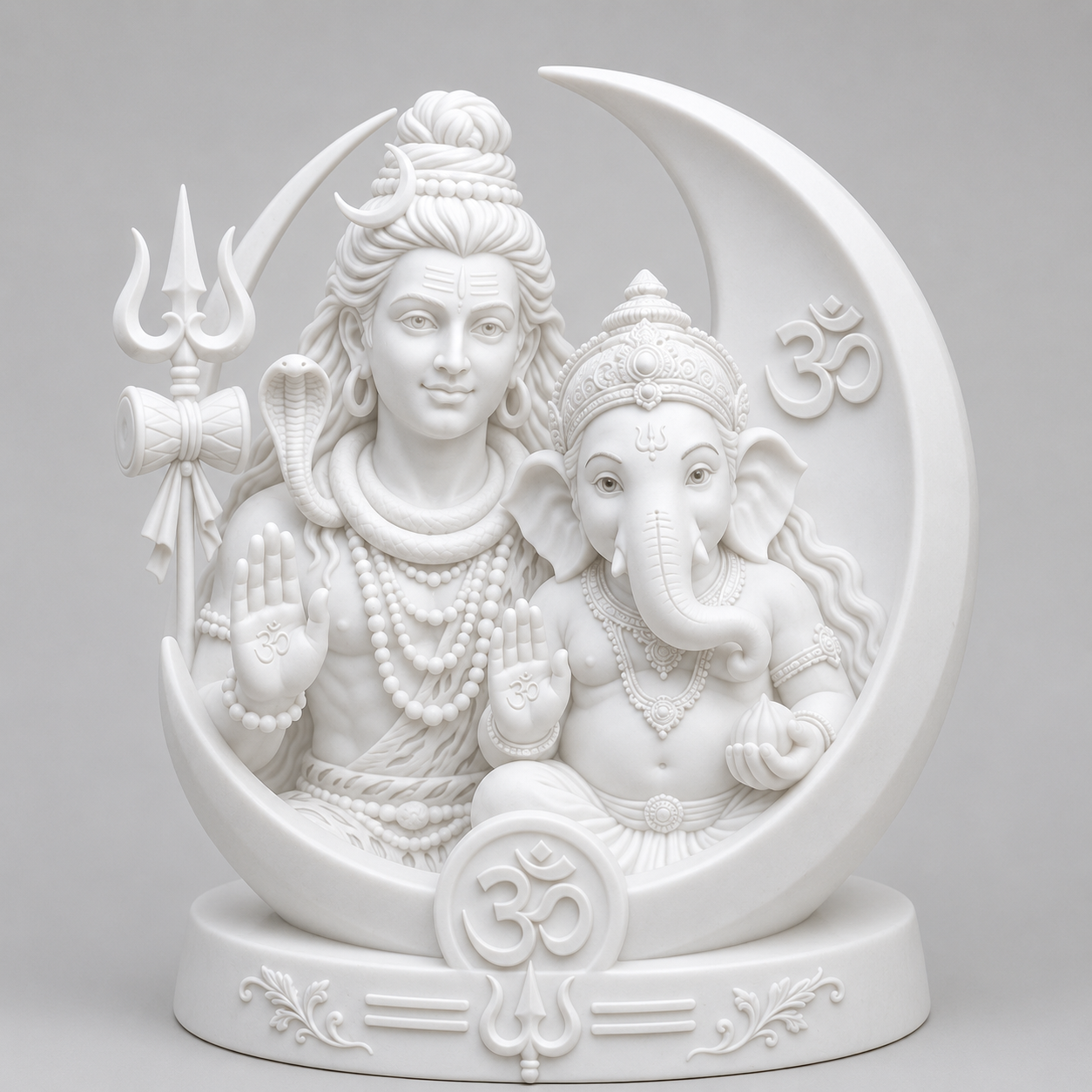 Shiv Ganesha 3D Model (5 Inch)